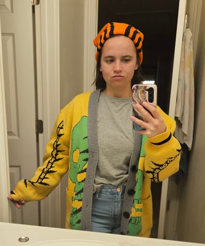 Customer photo review of Chainsaw Beanie