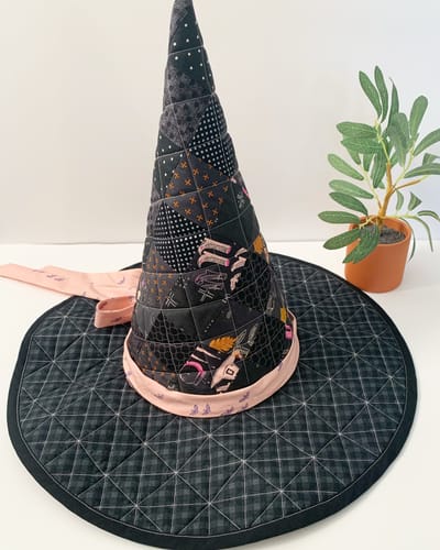 Customer photo review of The Spellbound Quilted Witch Hat Sewing Pattern | Digital PDF Pattern