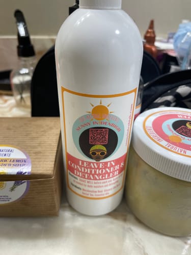 Customer photo review of Leave In Conditioner & Detangler