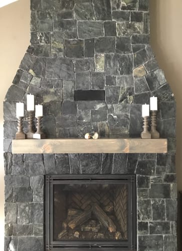 Customer photo review of Rustic Mantels