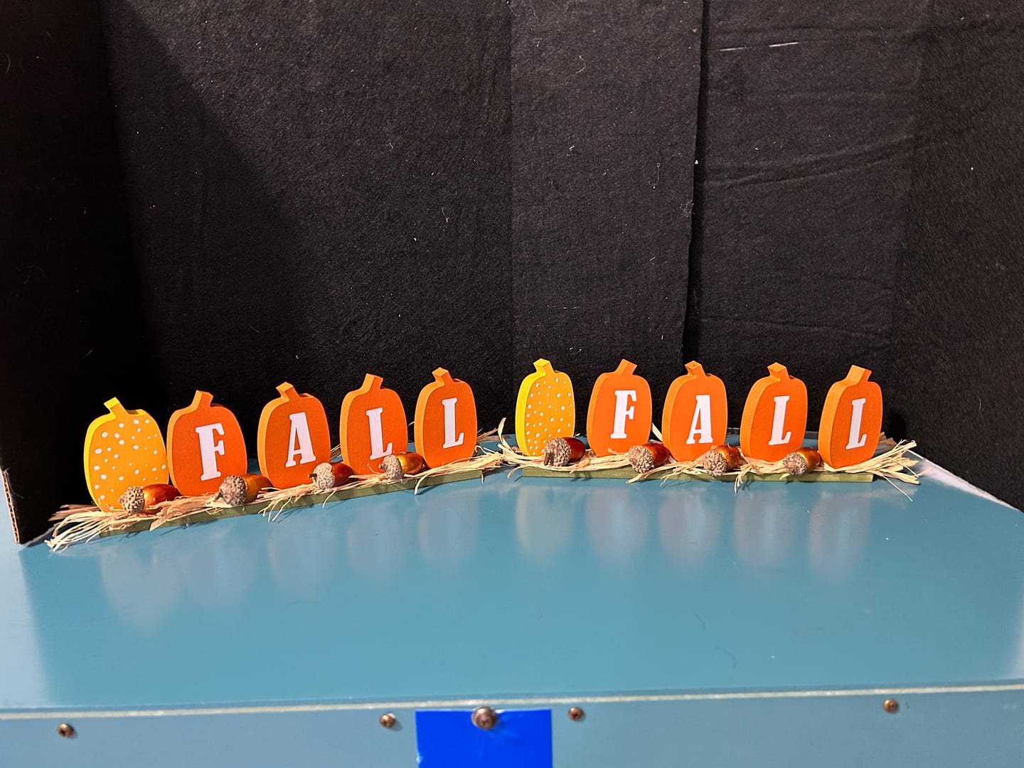 Customer photo review of Unfinished Wood Tall Pumpkin Shape - Craft - up to 36" DIY