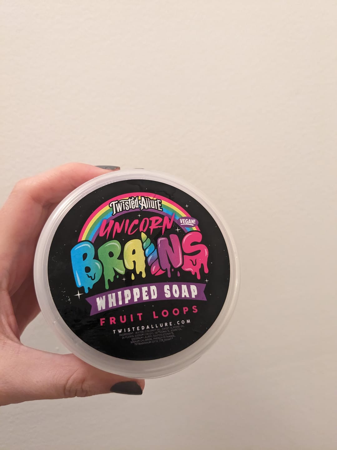 Customer photo review of Unicorn Brains Whipped Soap (Fruit Loops Cereal)
