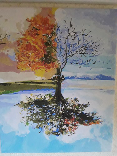 Customer photo review of Tree, Seasons - Paint by Numbers