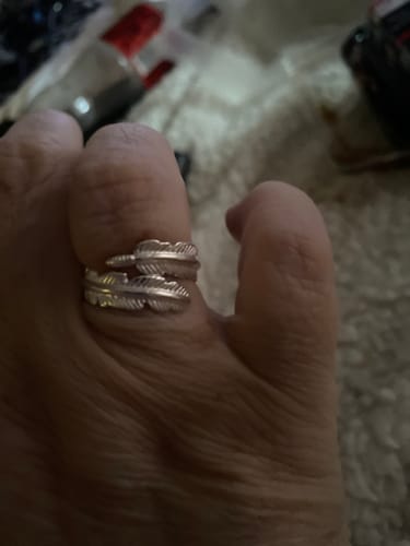 Customer photo review of Feather From An Angel Ring
