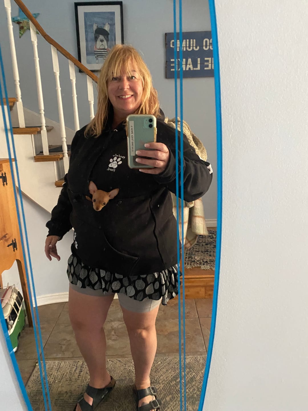 Customer photo review of Muskoka Pooch Adult Pet Hoodie