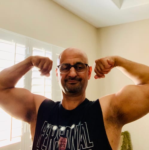 Customer photo review of Personal Record Advanced Elbow Wraps - PR903 - Red Camo