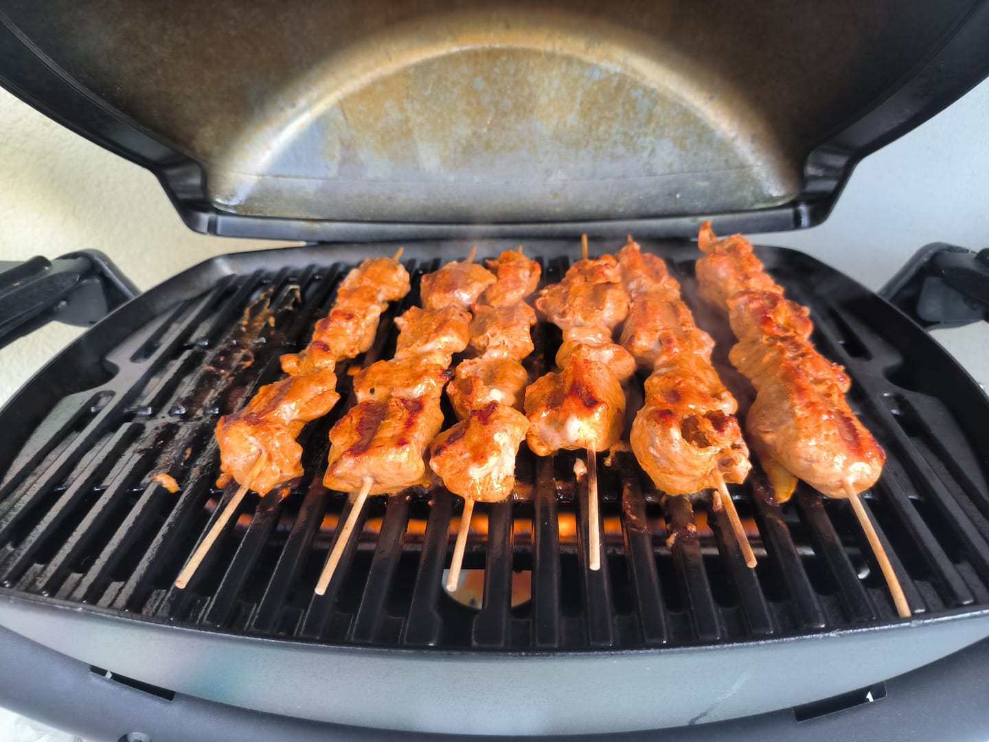 Customer photo review of Lamm-Schaschlik Knoblauch-Pfeffer – würzig mariniert aus der Keule | mySchaschlik