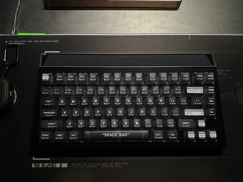 Customer photo review of IDOBAO OW/OB Cherry Profile Transparent ABS Customized Keycaps Kit