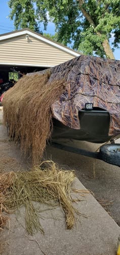 Customer photo review of Hunting Blind Raffia Grass (Pack)