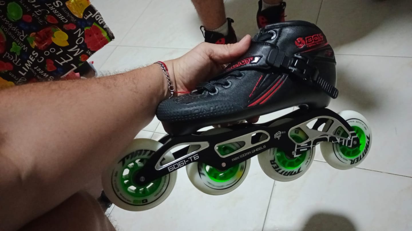 Customer photo review of Jet Inline Speed Skates