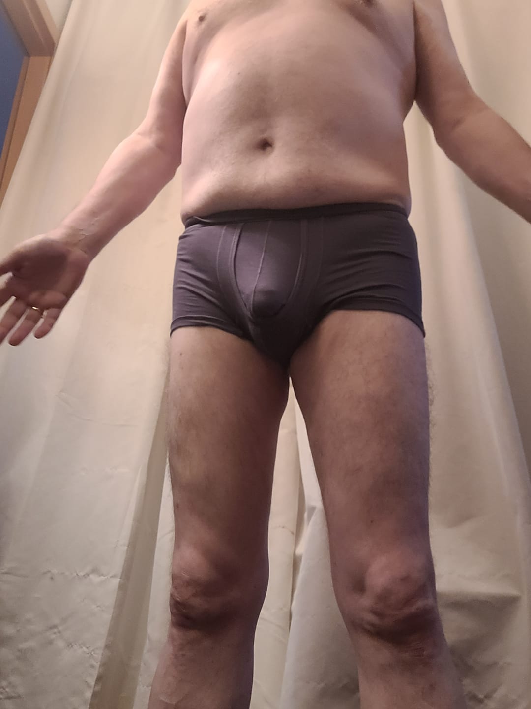 Customer photo review of 3 Pack Men's Dual Pouch Underwear Separate Pouch Modal Trunks