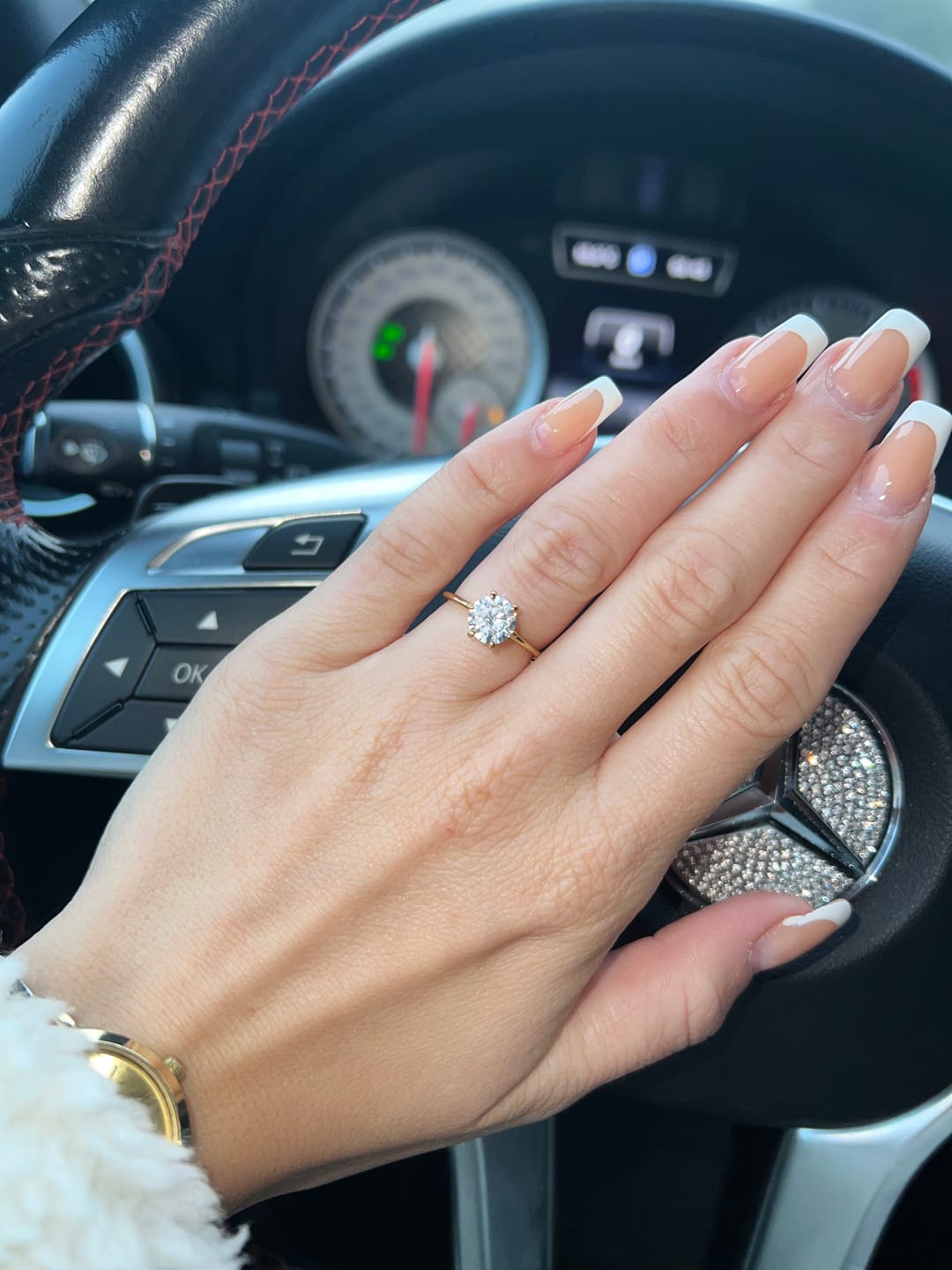 Customer photo review of Verena Ring | 18K vergoldet
