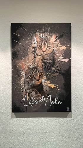 Customer photo review of Graffiti Pawtrait