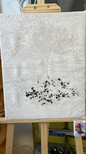 Customer photo review of Tree, Seasons - Paint by Numbers