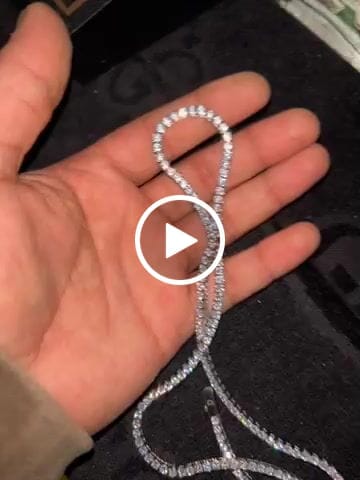 Customer video review of ICE BREAKER CHAIN. - 4MM WHITE GOLD