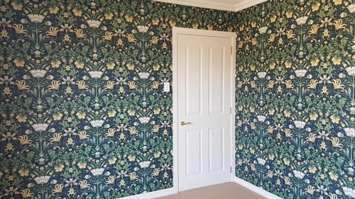 Customer photo review of Vintage Masterpiece Wallpaper - Navy