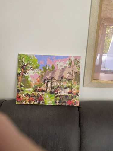 Customer photo review of House in the forest - Paint by Numbers