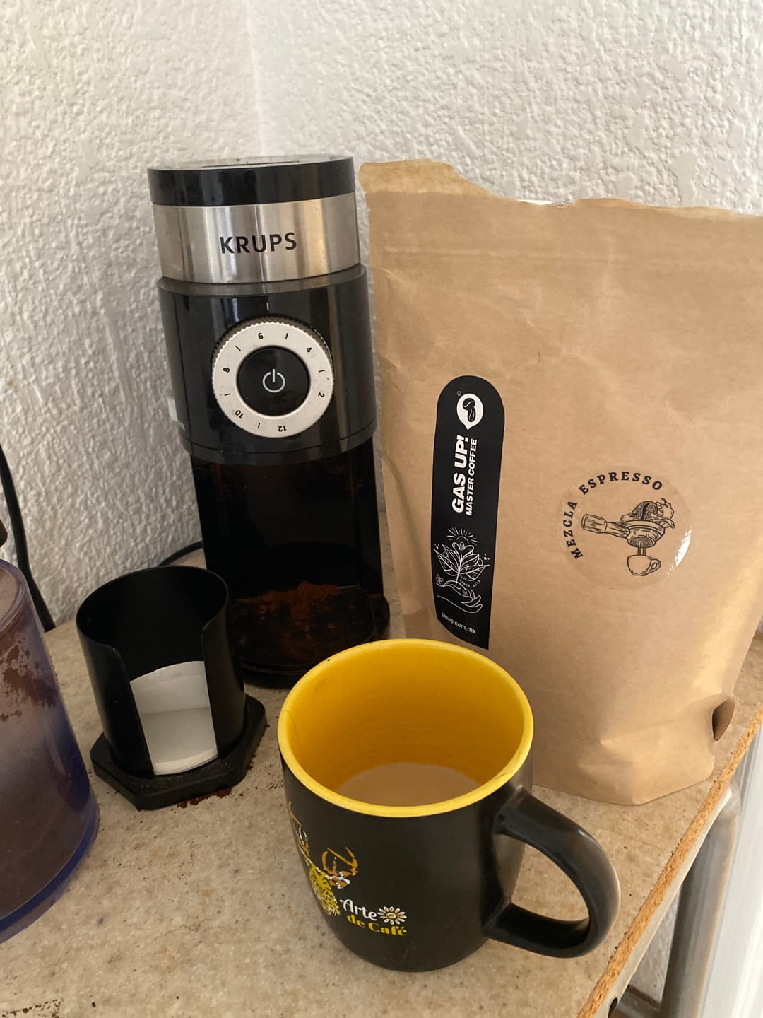 Customer photo review of Mezcla de Café Para Espresso
