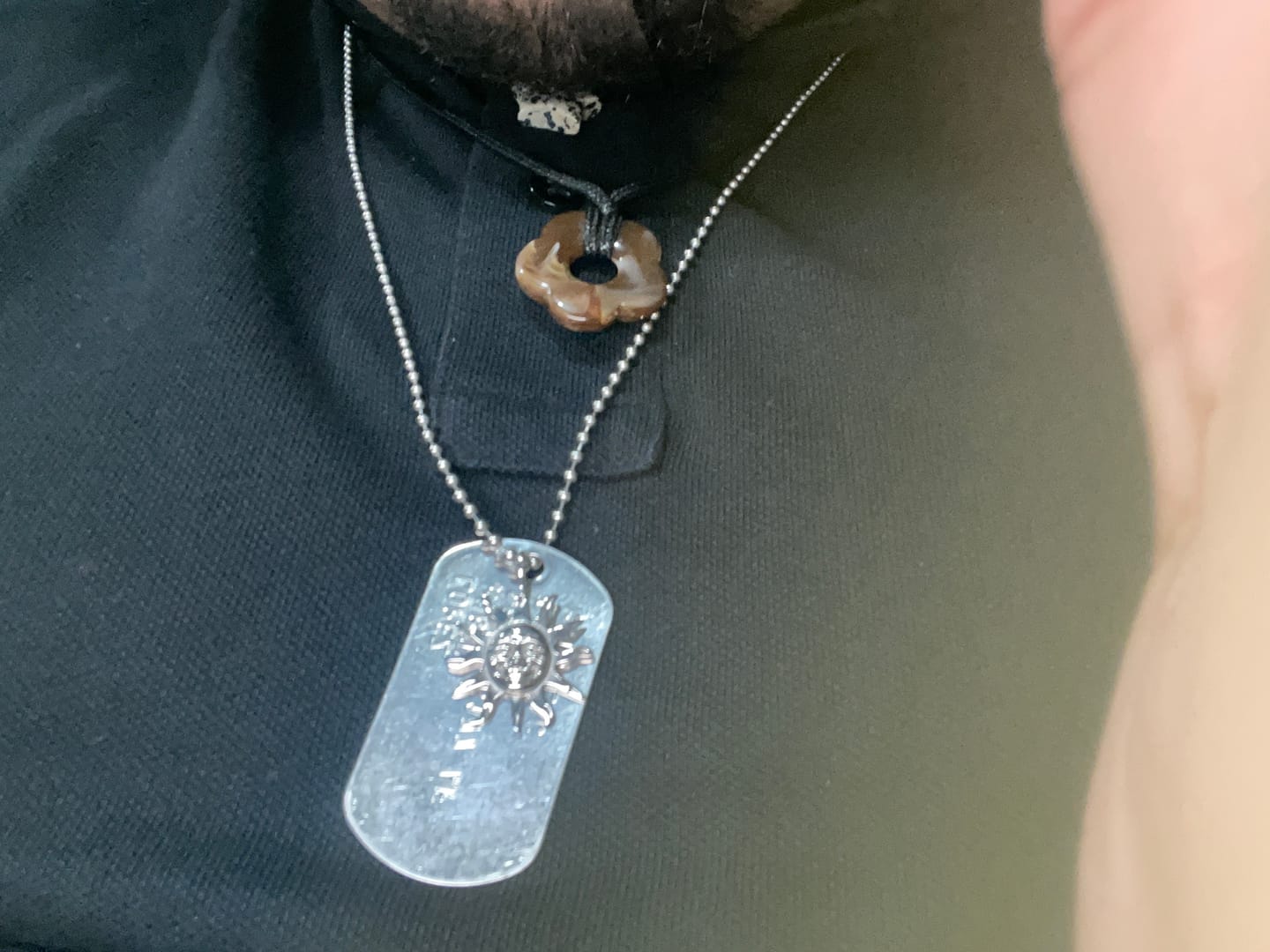 Customer photo review of AZTEC SUN PENDANT