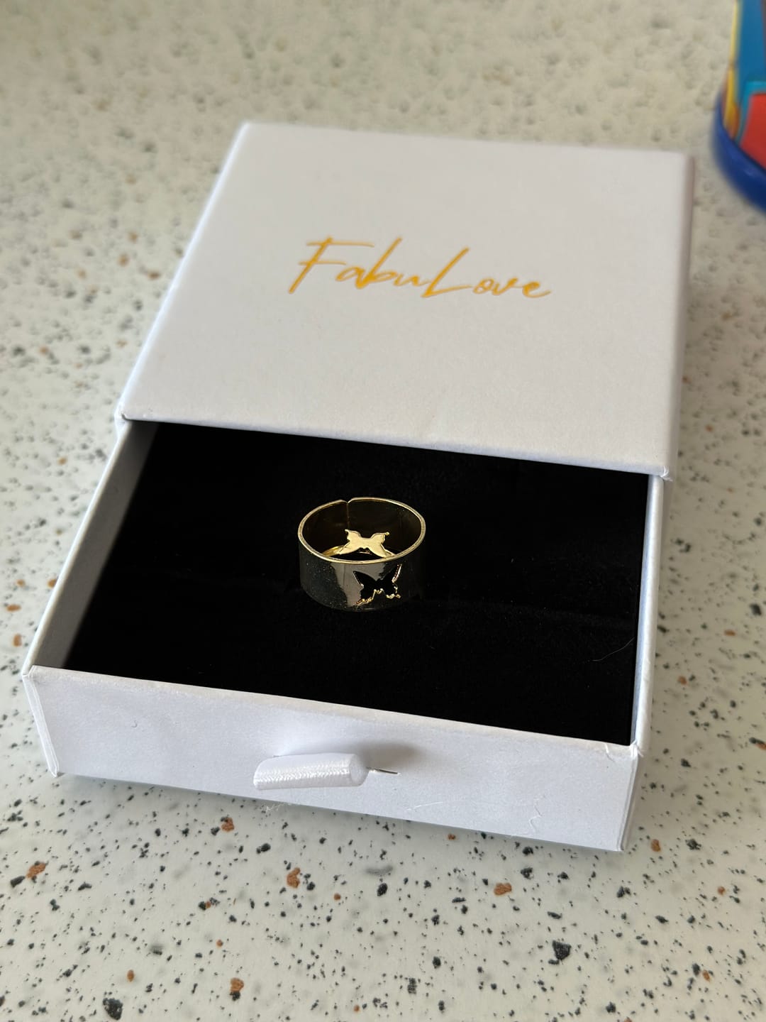 Customer photo review of Matching Promise Rings - 2 Pieces