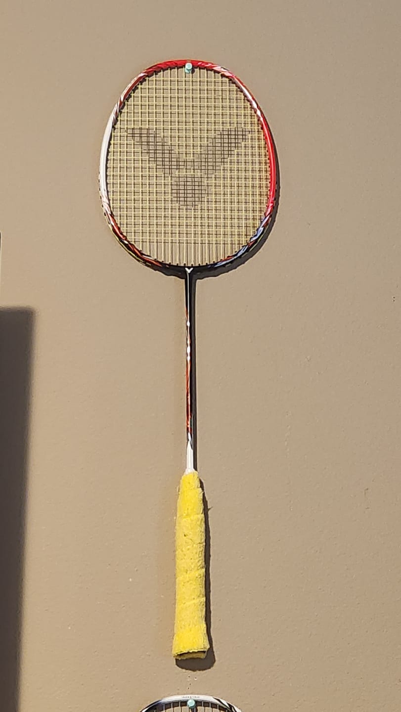 Customer photo review of Victor Thruster RYUGA Unstrung badminton Racket [Flame Red]