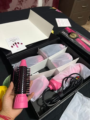 Customer photo review of Plancha Profesional INFRARED  +  Cepillo 5 En 1 Diana Fletes