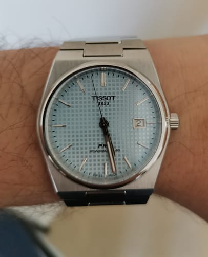 Customer photo review of Tissot PRX Stainless Steel Men's 40mm Automatic Watch T137.407.11.351.00