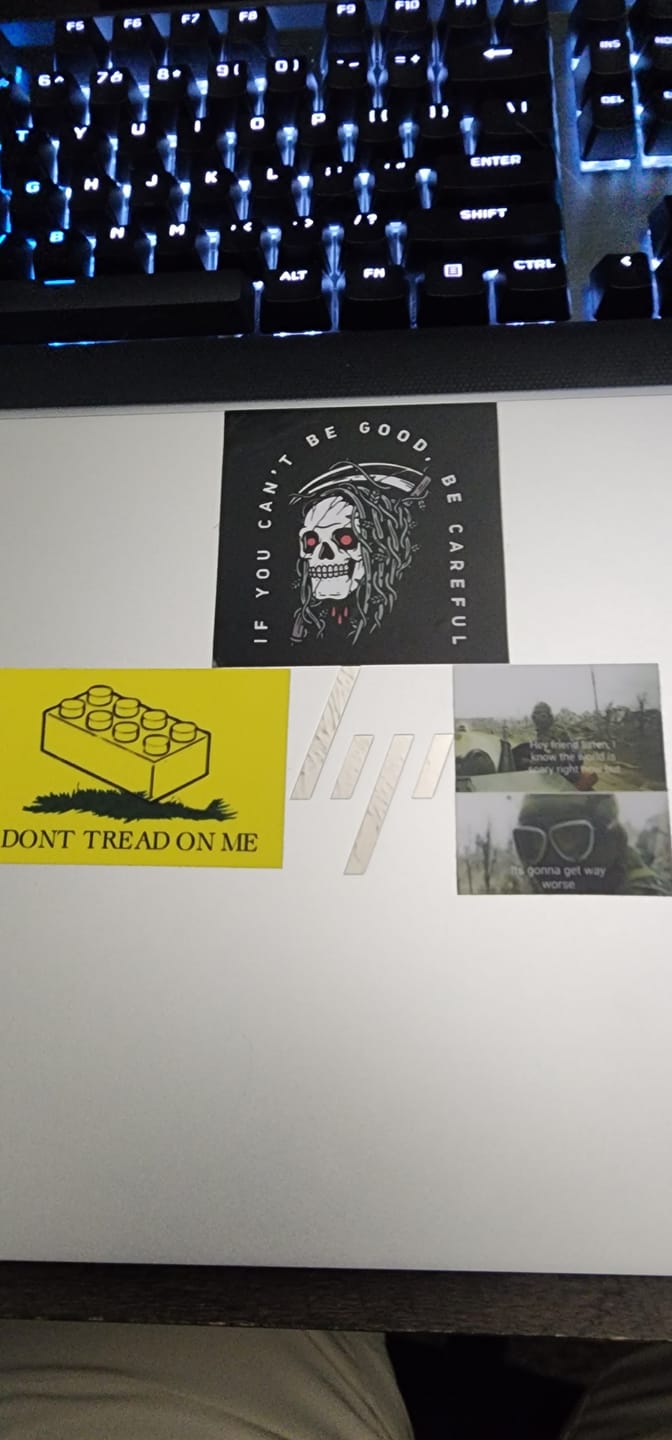 Customer photo review of It's Gonna Get Worse Sticker