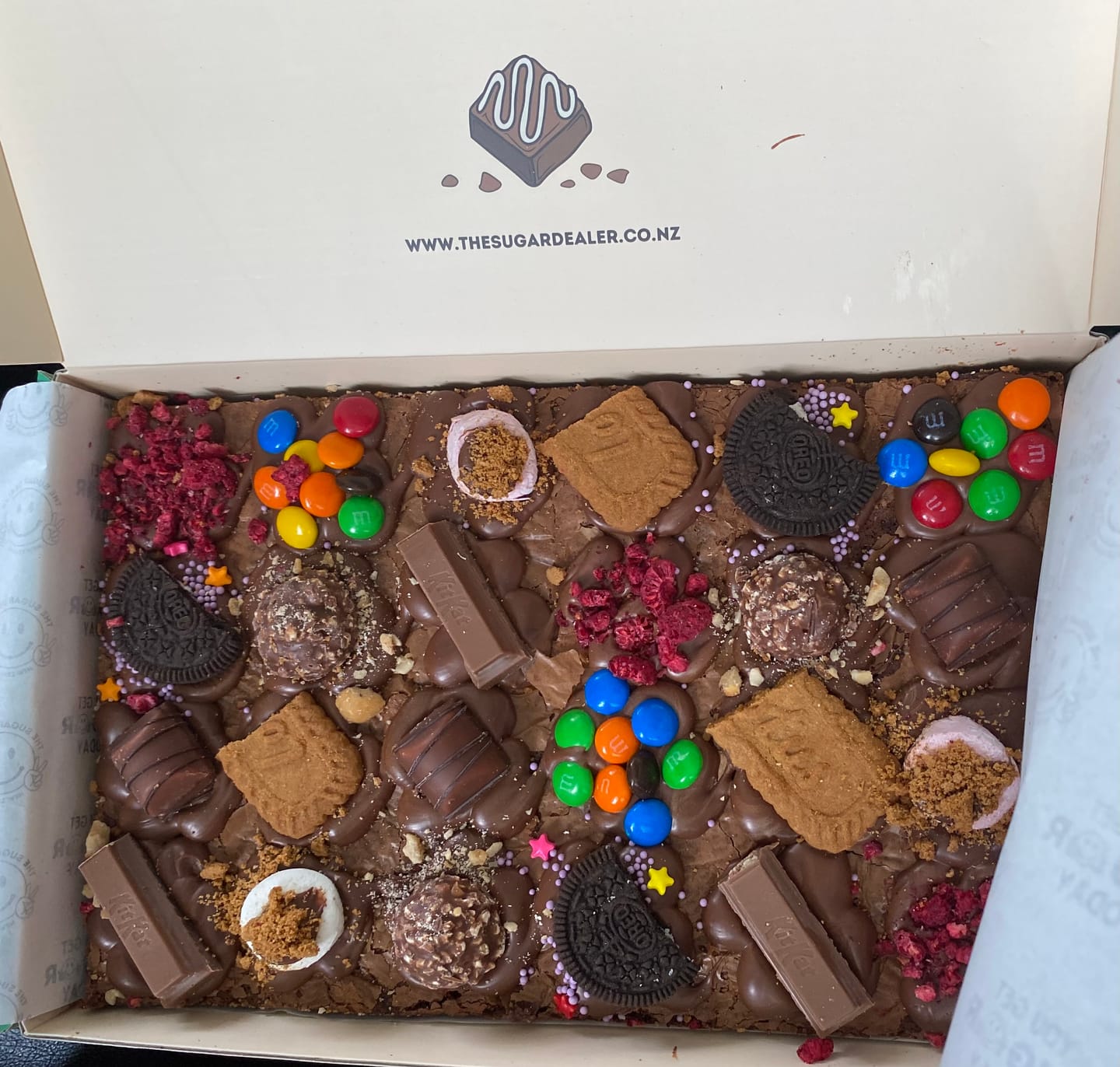 Customer photo review of Mega mixed assortment brownie