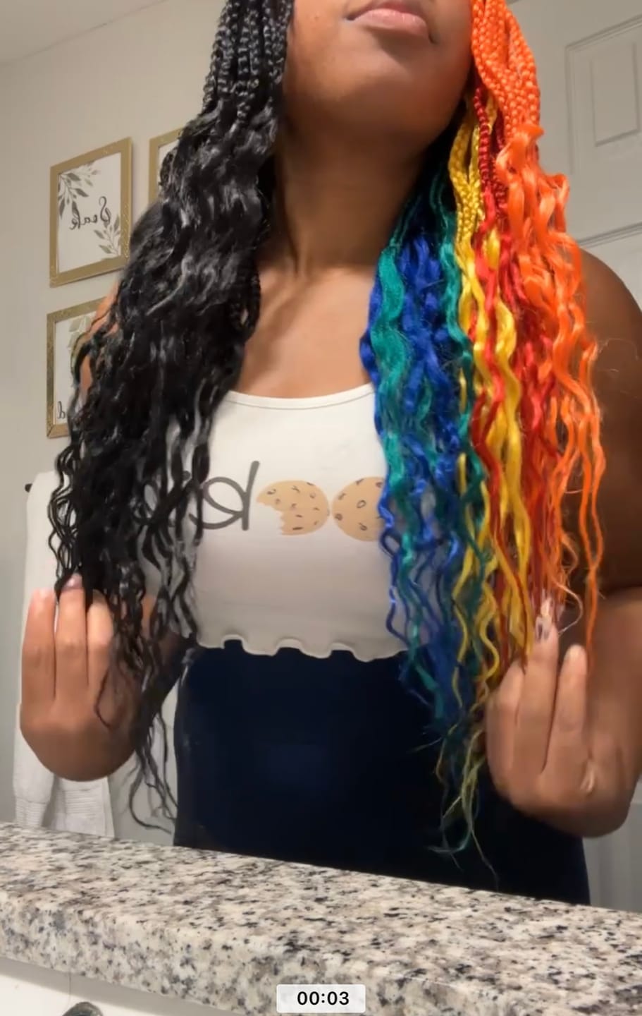 Customer photo review of OUTRE SYNTHETIC PRE STRETCHED ULTRA BRAID - XPRESSION 3X 52"