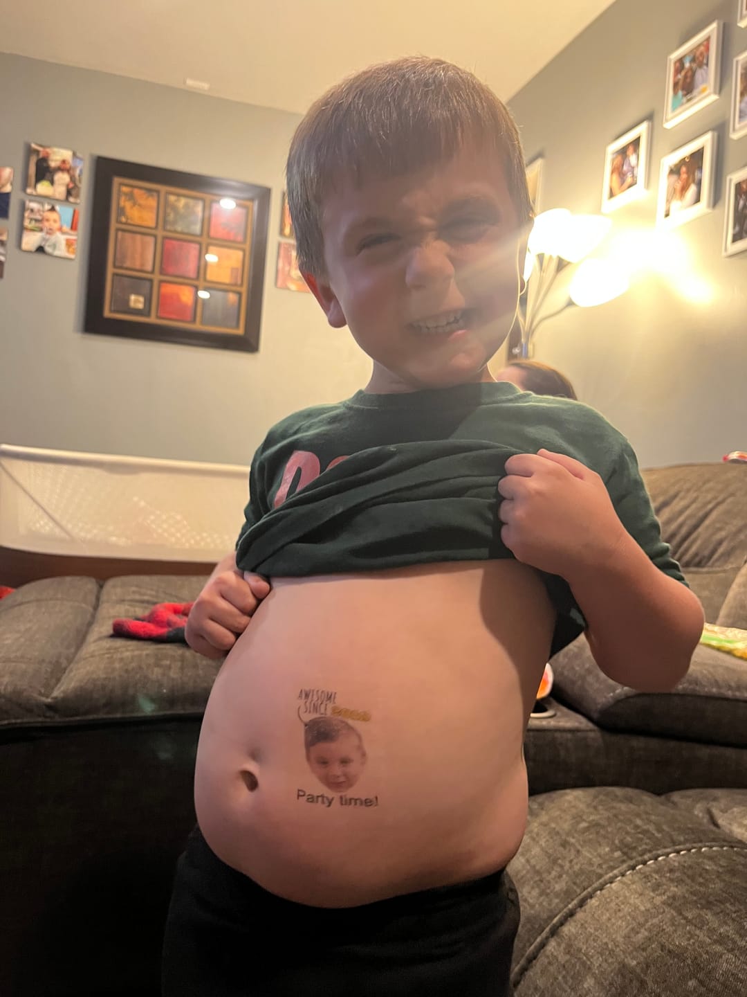 Customer photo review of Cheers to Years! - Temporary Tattoo