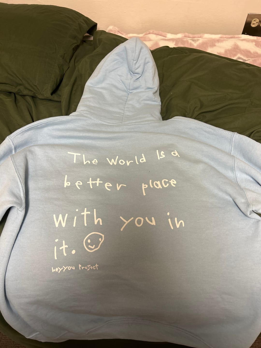 Customer photo review of The World Hoodie by Kellen