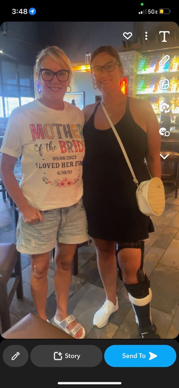 Customer photo review of Mother Of The Bride I Loved Her First Custom Wedding Date And Birth Date Shirt Gift For Mom