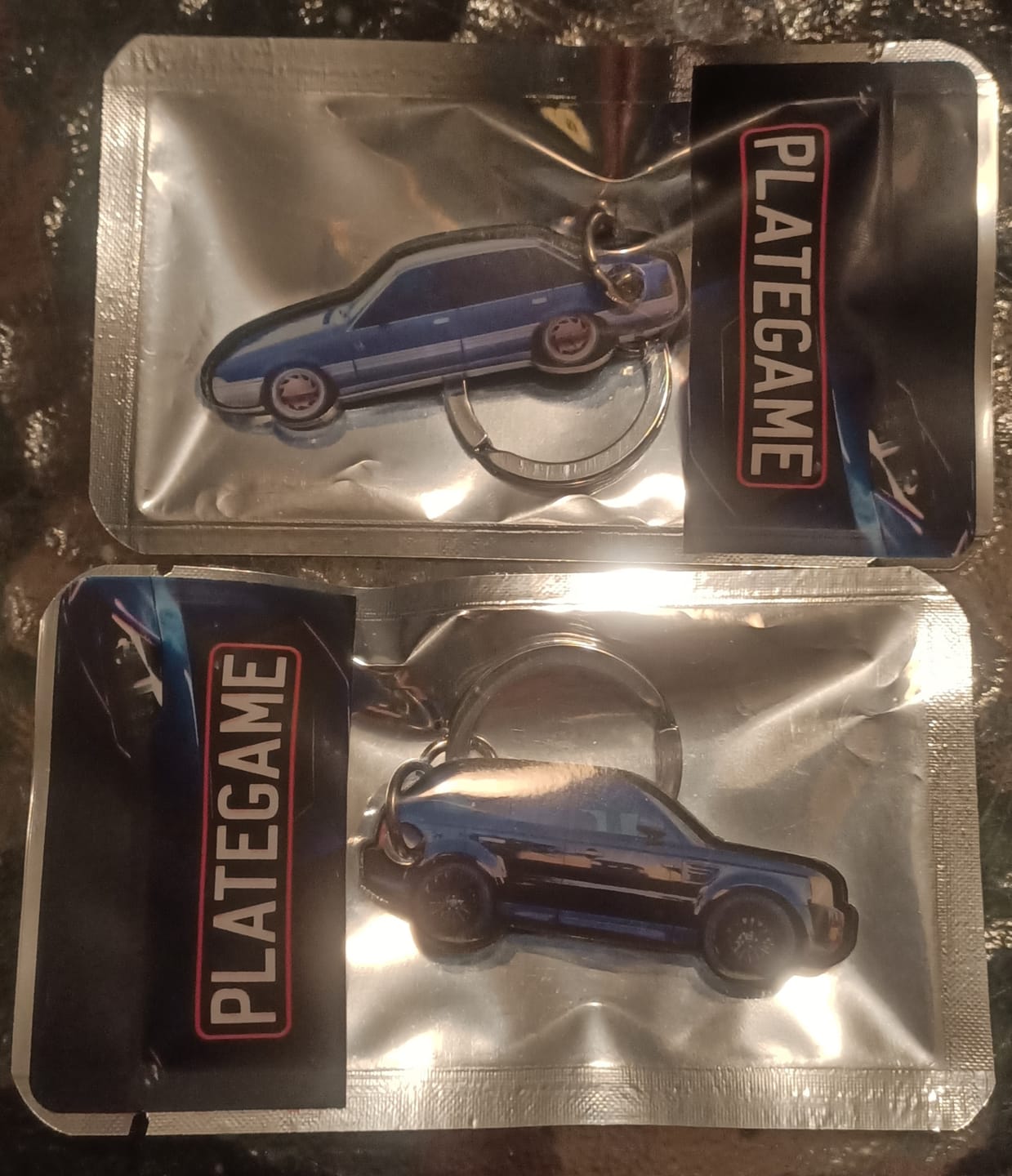 Customer photo review of PG Mini Custom Keychain