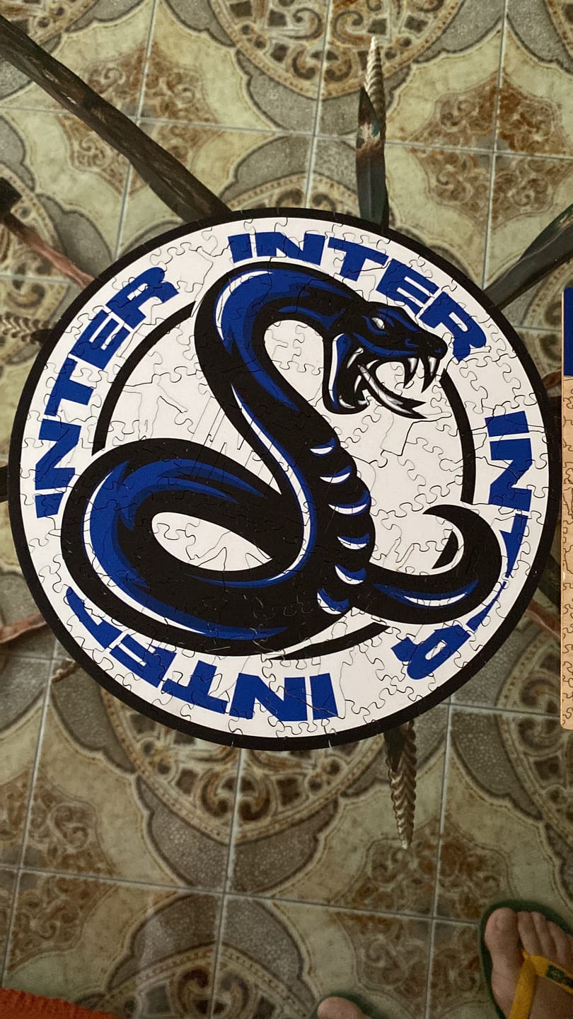 Customer photo review of Biscione Inter® - Puzzle di Legno Ufficiale