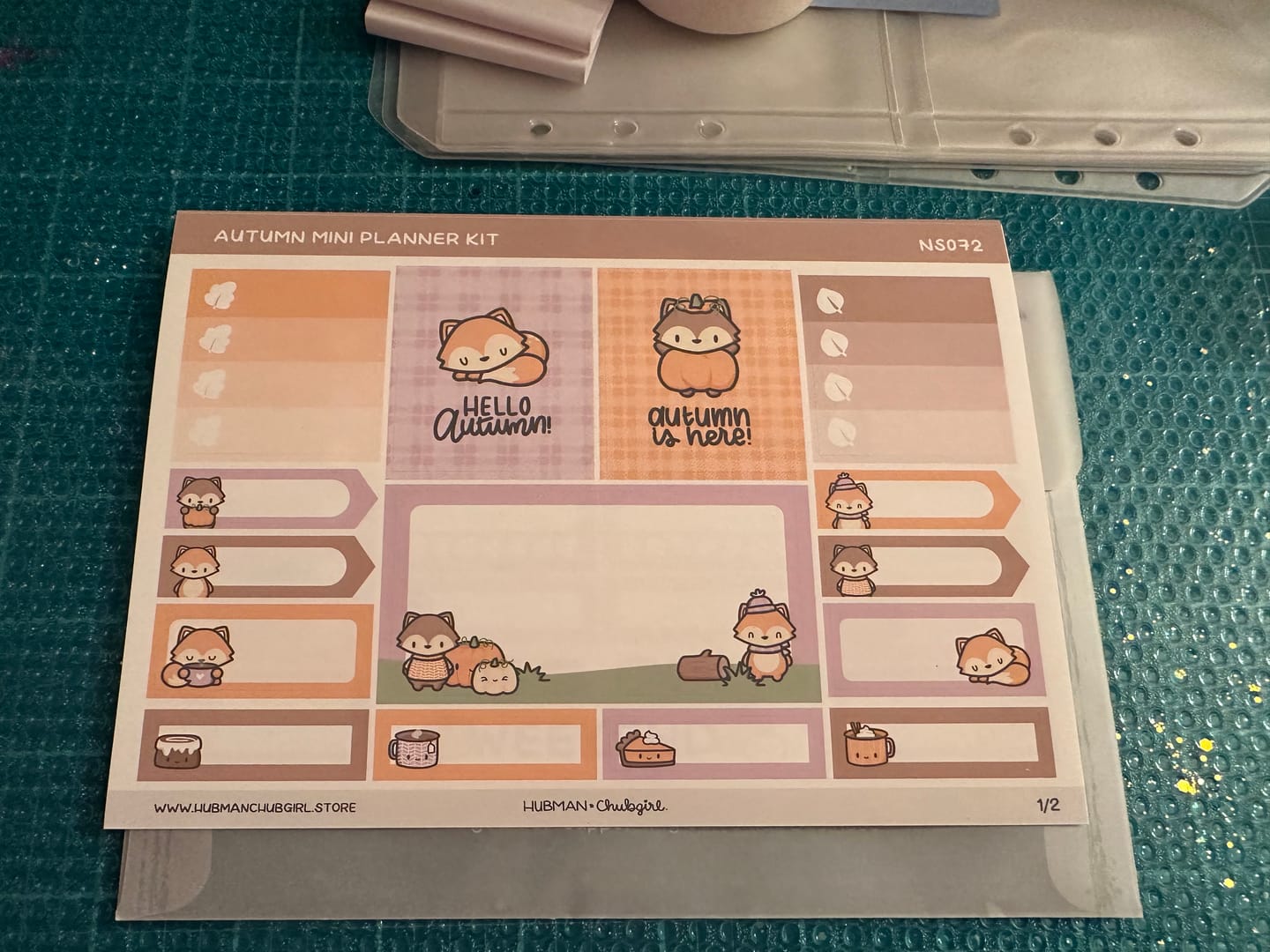 Customer photo review of Autumn Mini Planner Kit (Set of 2)