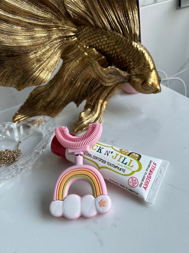Customer photo review of Rainbow U-Shaped Sensory Toothbrush