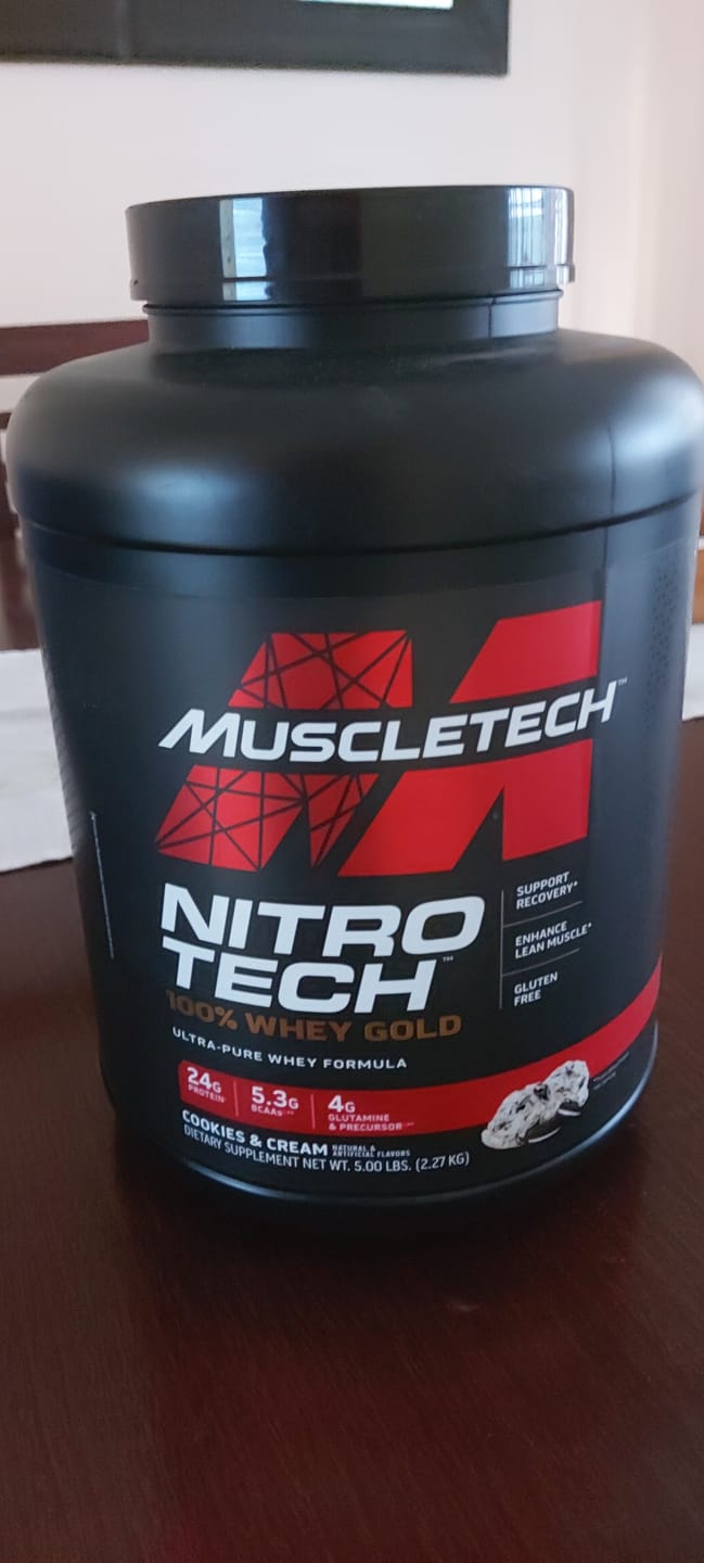 Customer photo review of Muscletech Nitro-Tech 100% Whey Gold 5 Lb