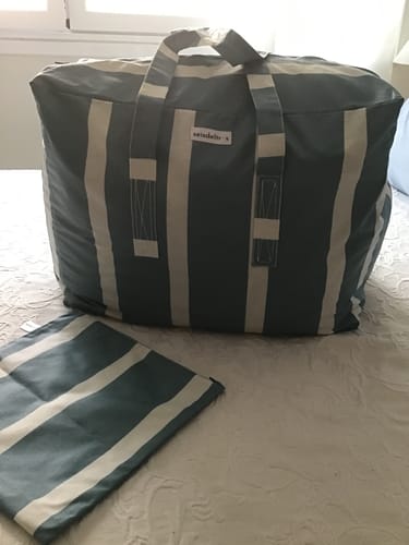 Customer photo review of OUT - Bolsa MyBigBag Rayas Azul Mar