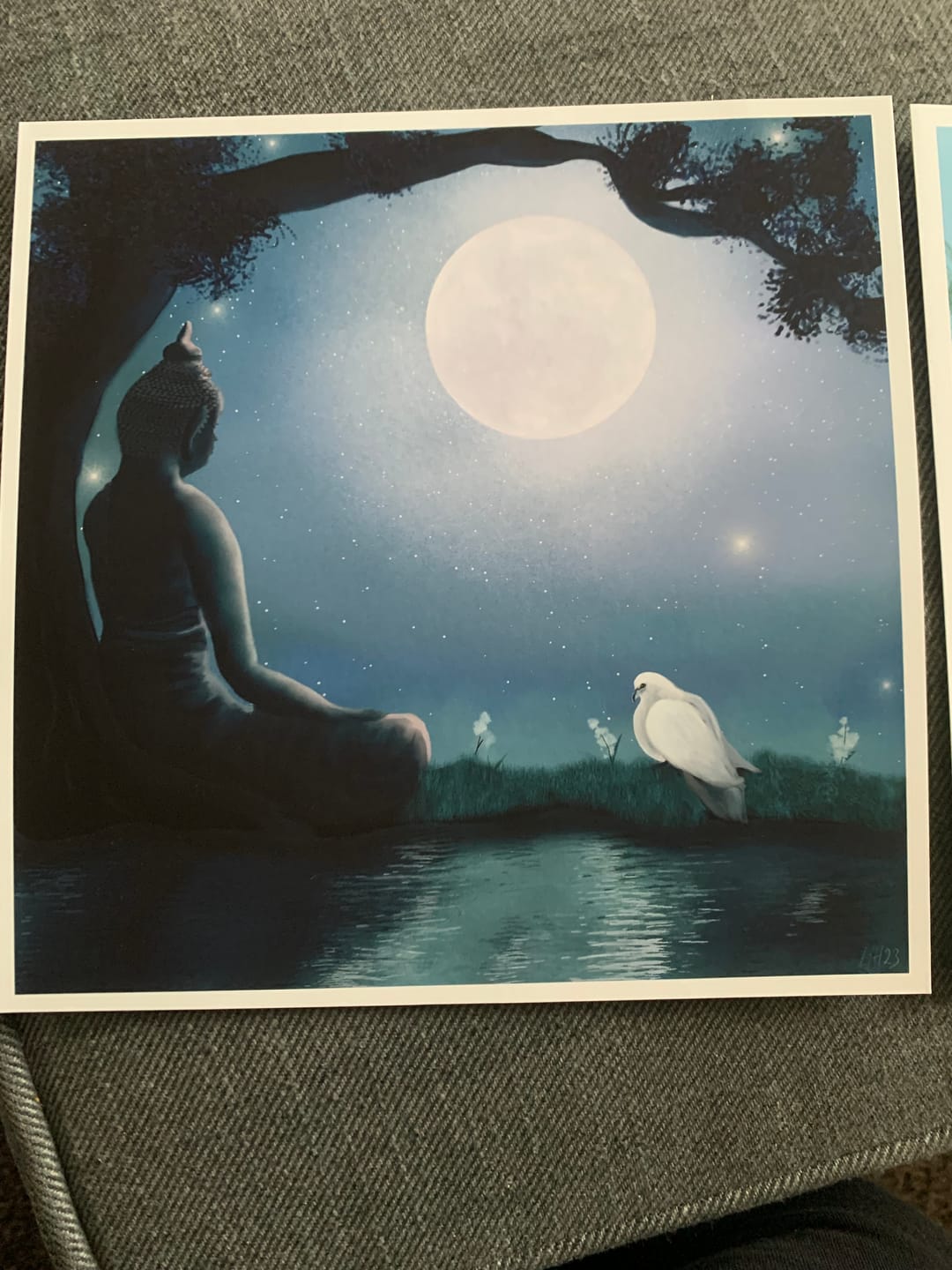 Customer photo review of Square Giclée Art Print