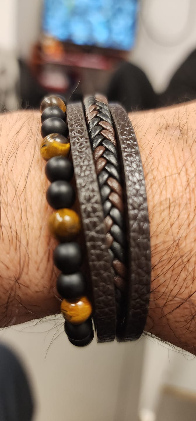 Customer photo review of Pulsera LeatherCraft Brown - Private Collection
