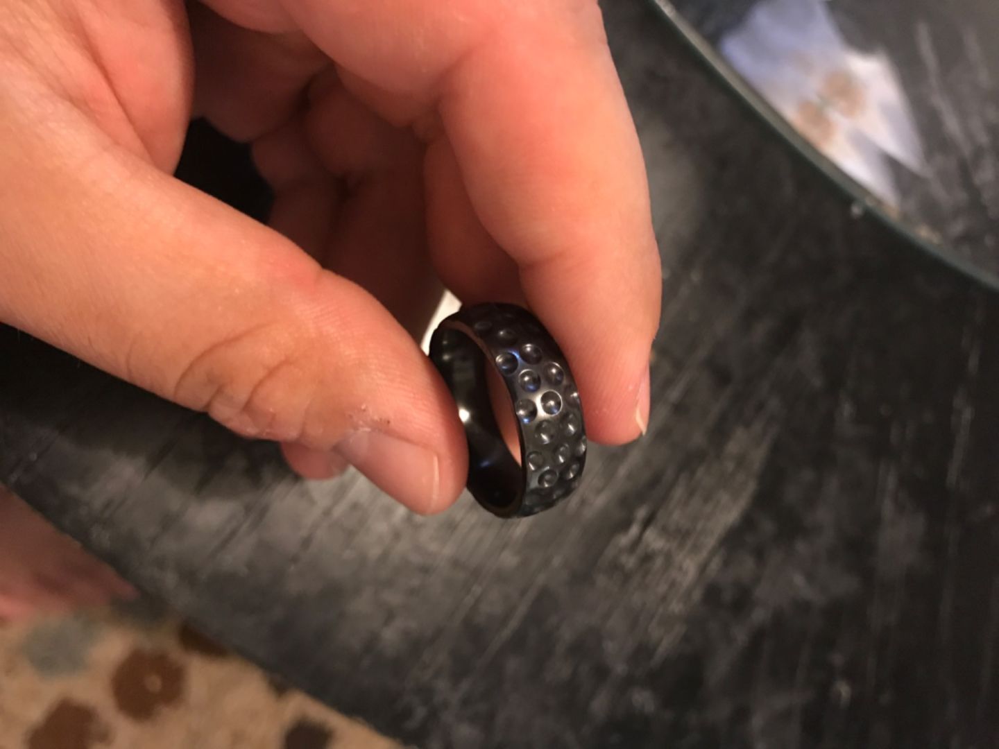 Customer photo review of Golf Ring in Black Zirconium - 8mm