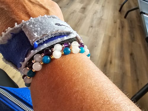 Customer photo review of Bracelet Détoxifiant en Apatite et Pierre de Lune | Or fin