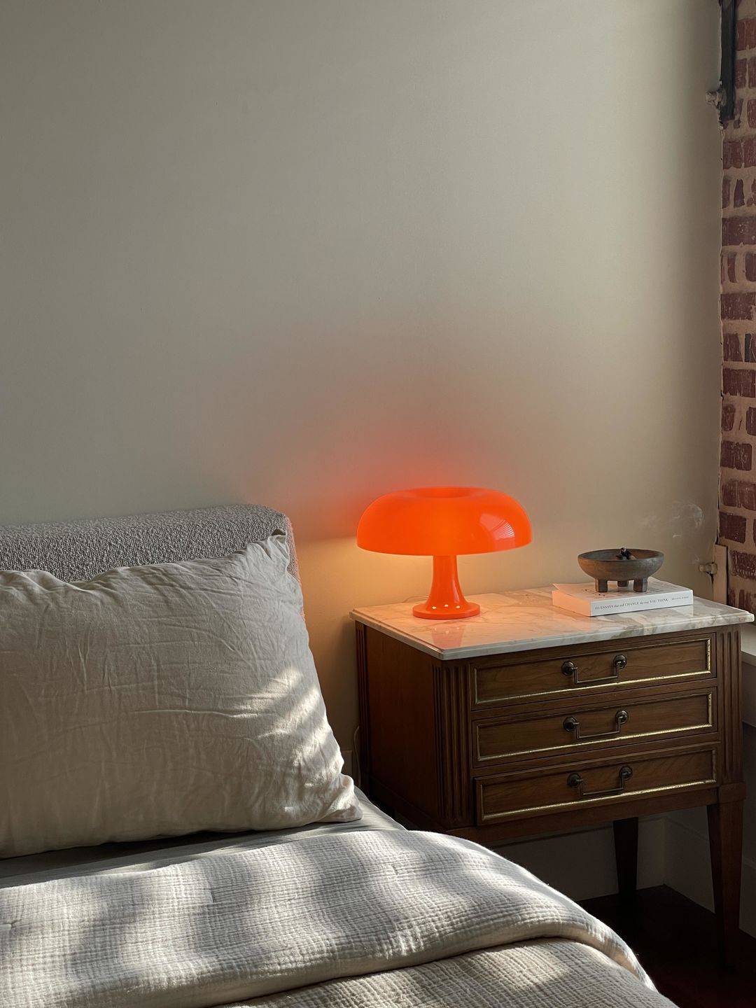 Customer photo review of Nesso Table Lamp Dupe - Designer Style, Retro Table Lamp - Mushroom Lamp