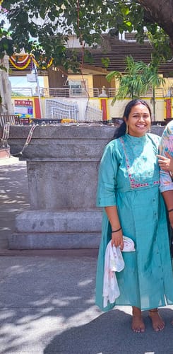 Customer photo review of Pista Green Embroidered Festive Maxi