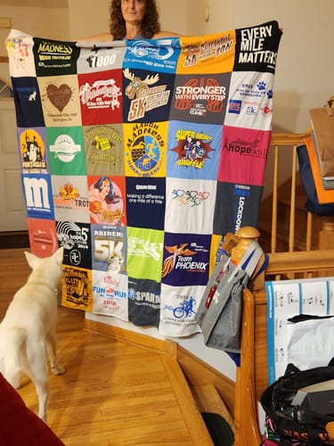 T-shirt quilt featuring team phoenix by Dawn from WI