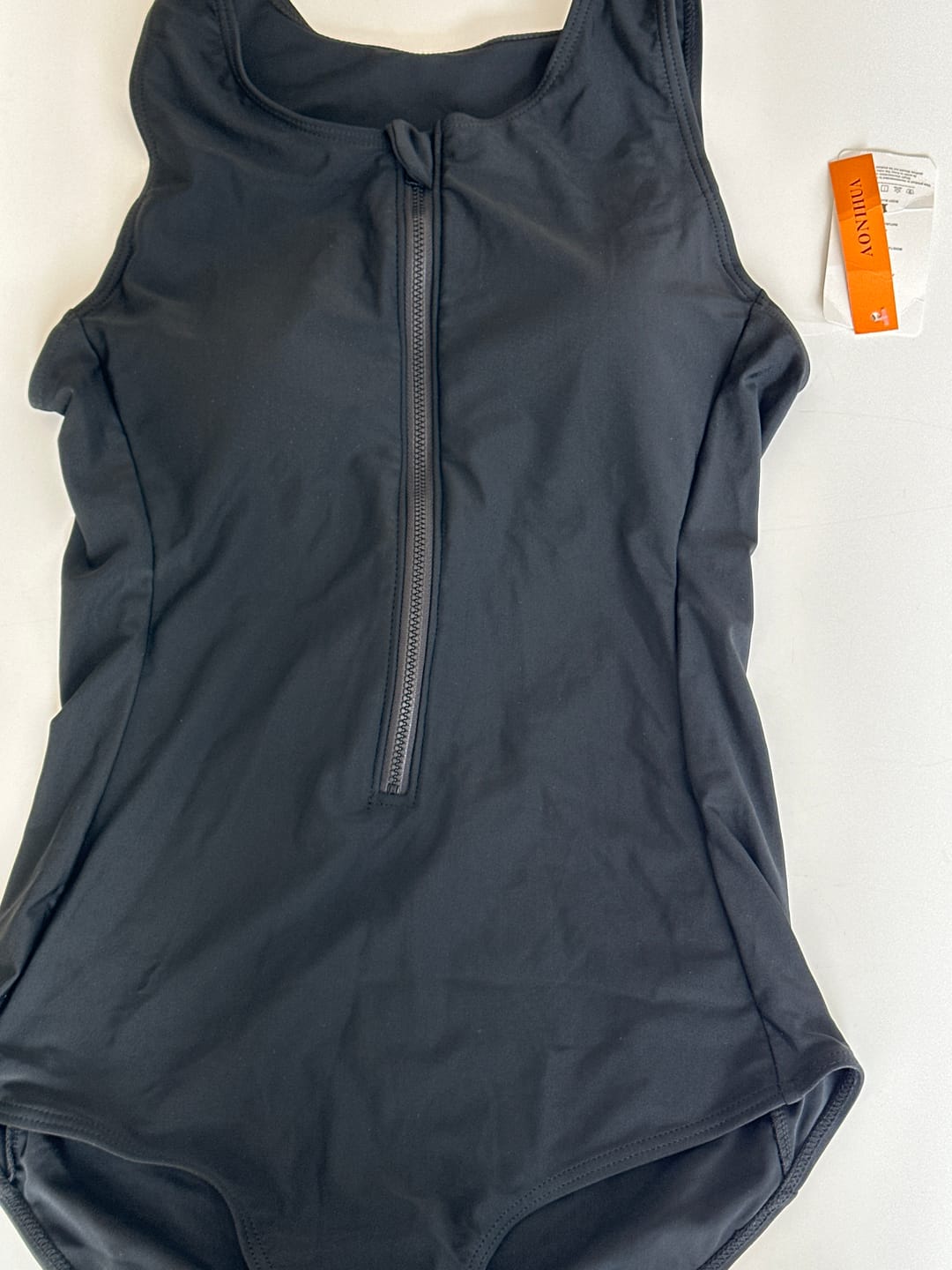 Customer photo review of Women Rashguard: Black Sleeveless
