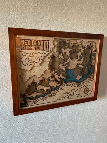 Customer photo review of RDR 3D WOOD MAP