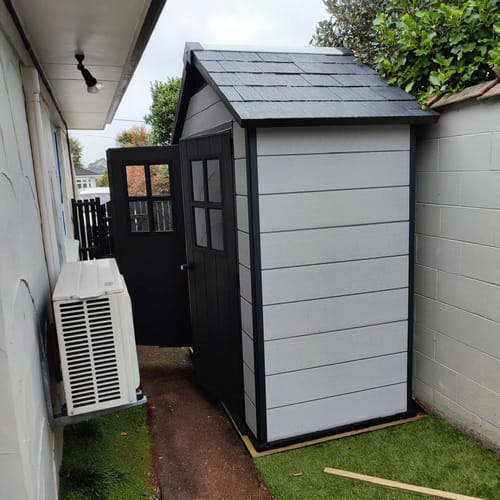 Customer photo review of Oakland 754 Garden Shed 2.1m x 1.14m
