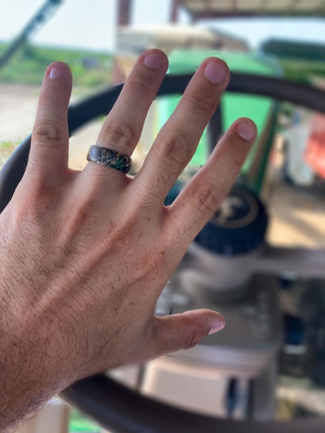 Customer photo review of Groove Life Camo Silicone Ring -  Realtree Edge
